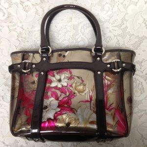 (SOLD) Vintage Ferragamo Floral Tote-Handbag